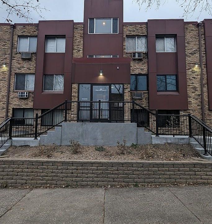 front of building