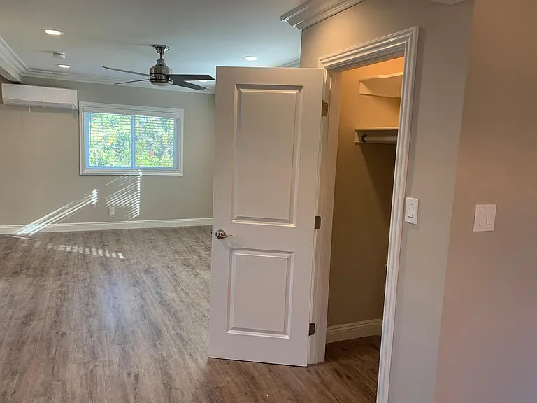 One of two closets