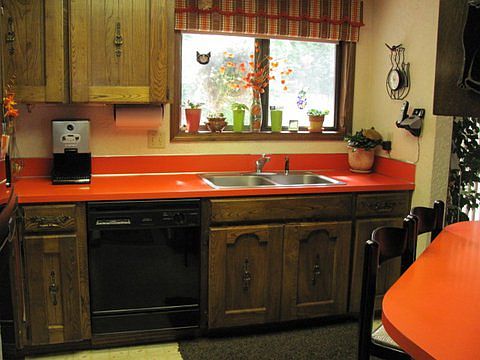 Kitchen Overlooking Backyard
