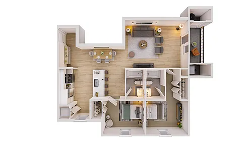 Floor plan HUB- 2x2