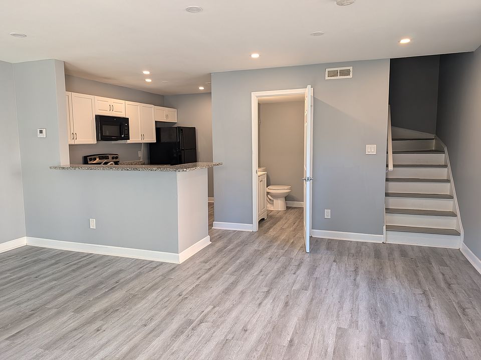 First Floor - living room, kitchen, half bath