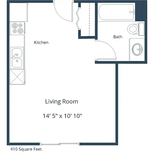 Floor plan Efficiency 01A