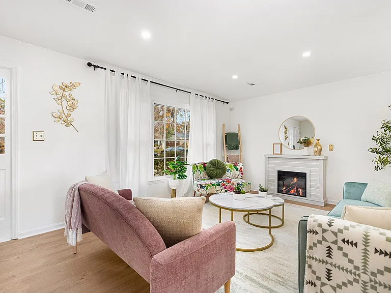 Artfully decorated living space