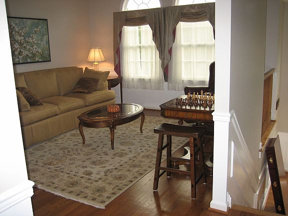 Hallway view of living room