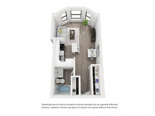 Floor plan Studio Tier 04