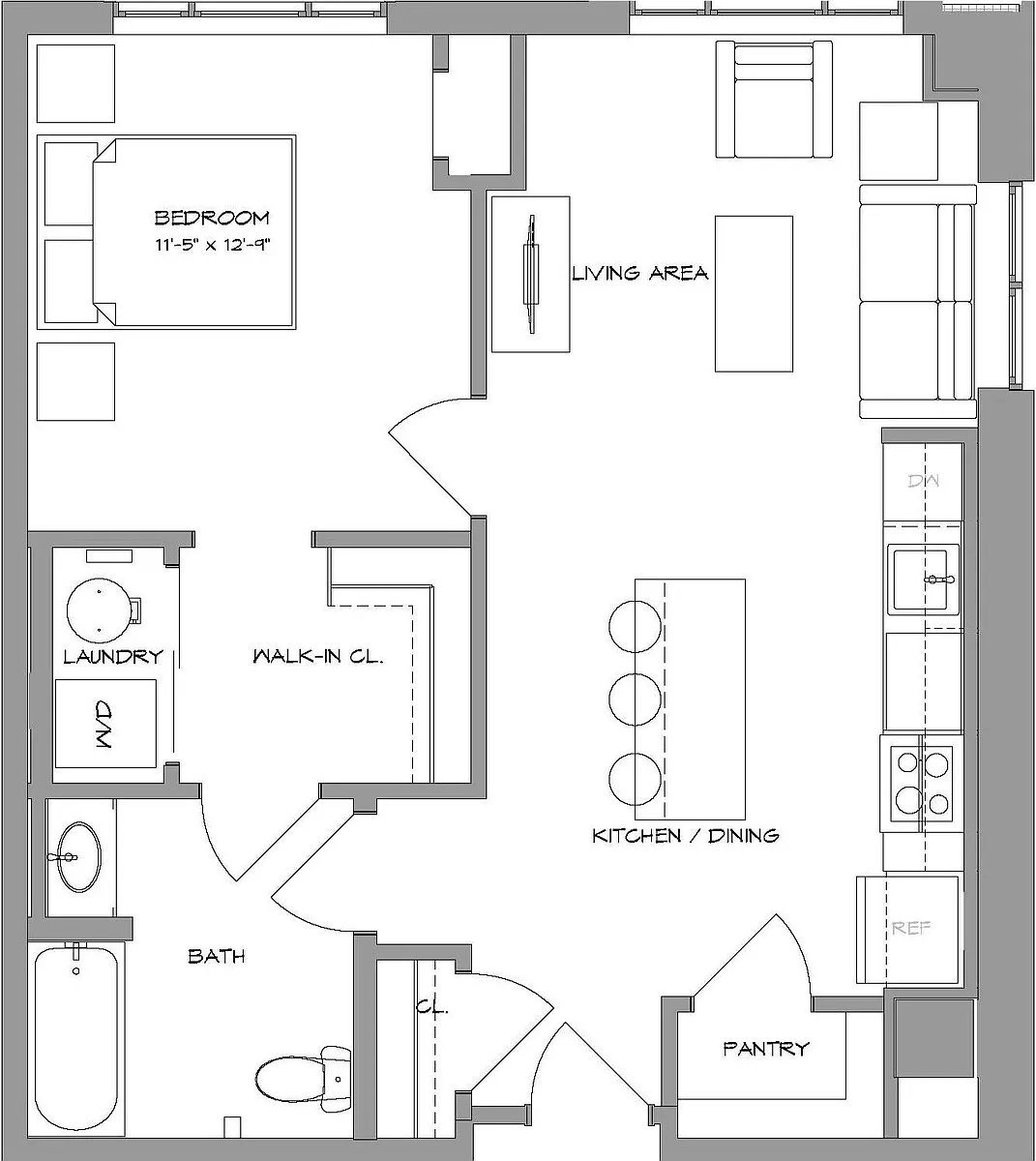 Floor plan 1BR8