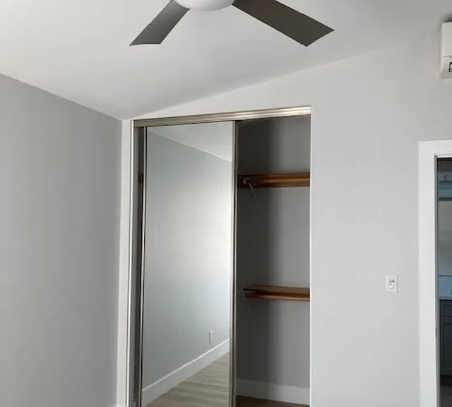 Bedroom closet space.