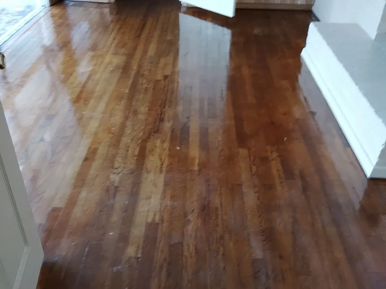 Hardwood floors in front living room and entrance.