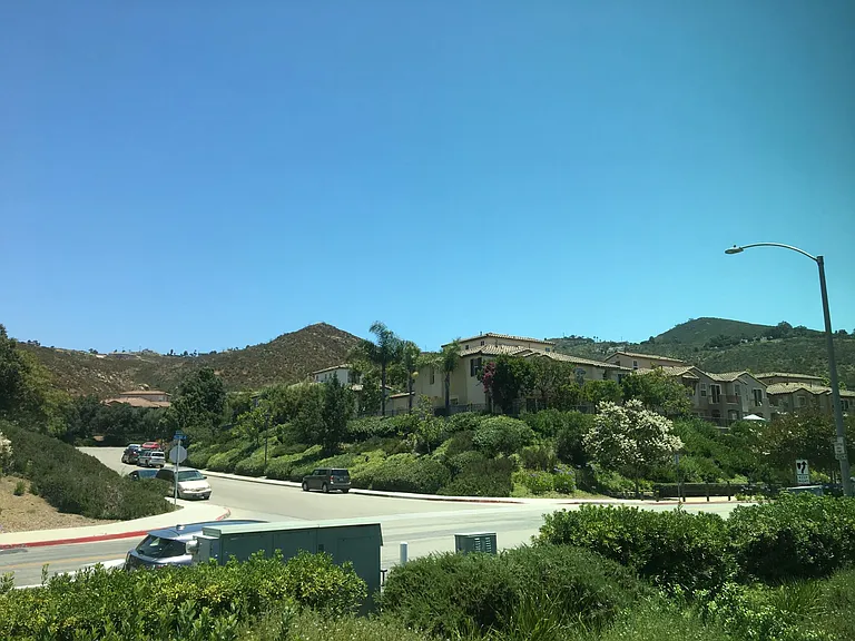 Beautiful hillside view from master bedroom