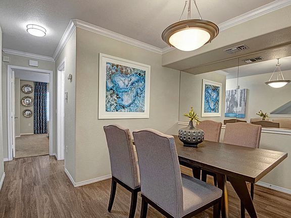 Crown Molding in Living and Dining Areas