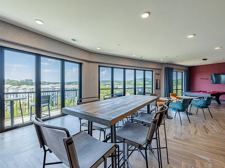 Sky Lounge with TVs and Pool Table