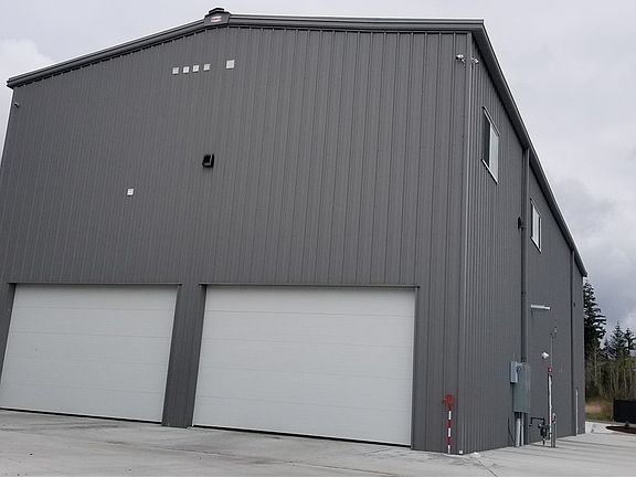 West side of building.  16' wide by 10' tall doors 