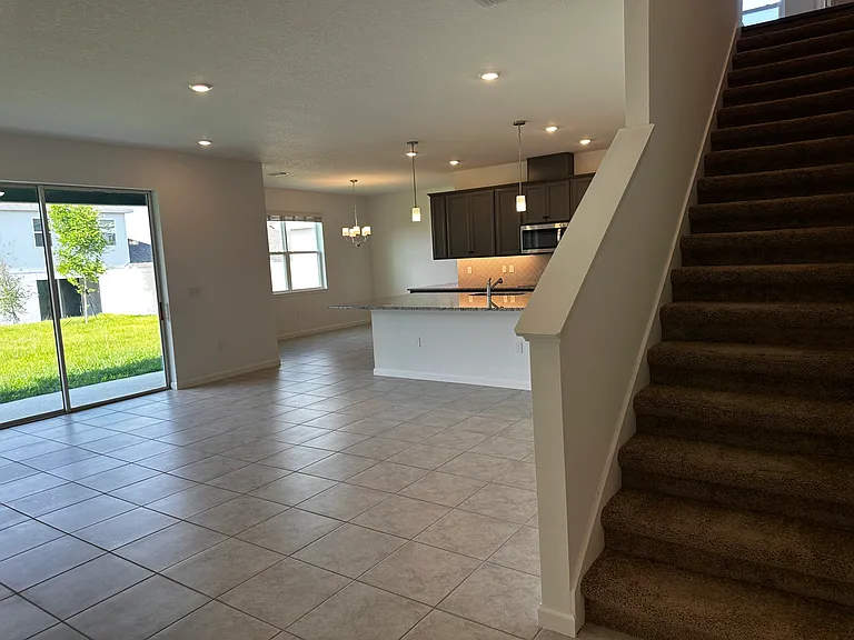 Great room and stairway