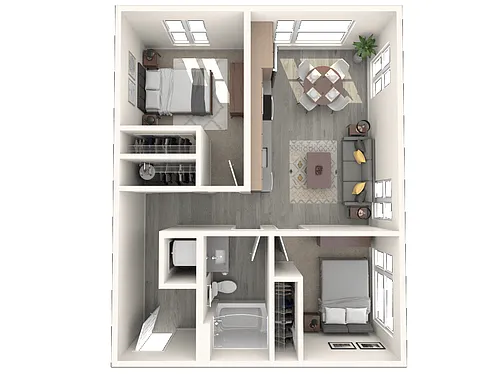 Floor plan 2X1 A