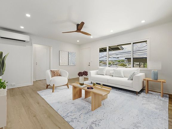 Living room with large picture window