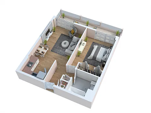Floor plan 1 Bed