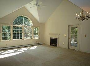 Gas fireplace in living room