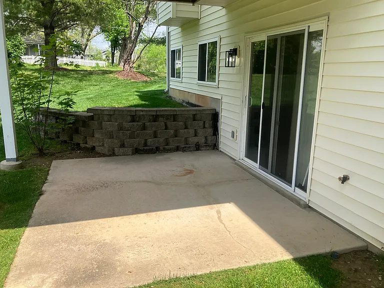 Lower patio