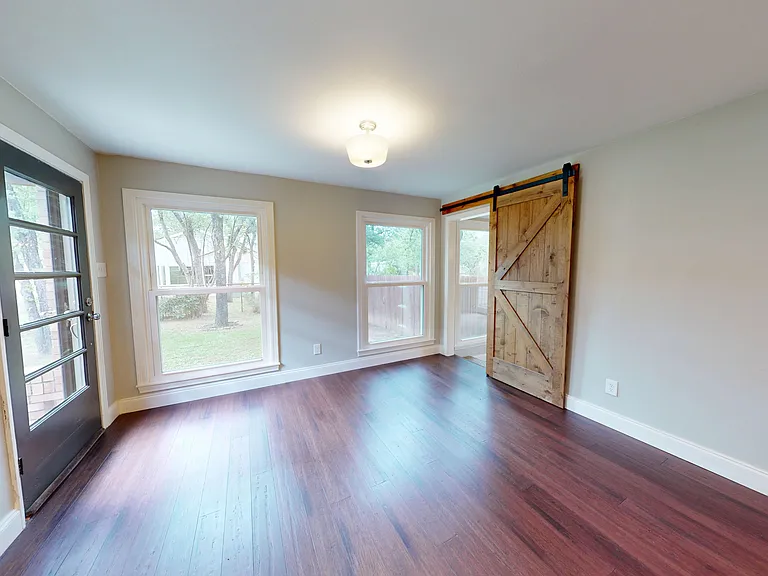 Living Room, Front Entry, and Door to Family Room