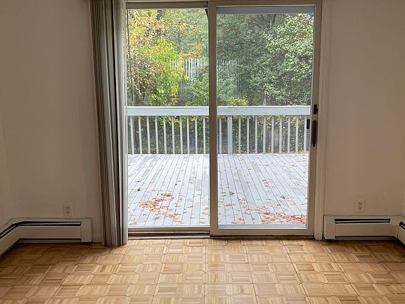 Dining Room with sliding doors to deck and yard.