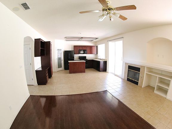 Kitchen and family room