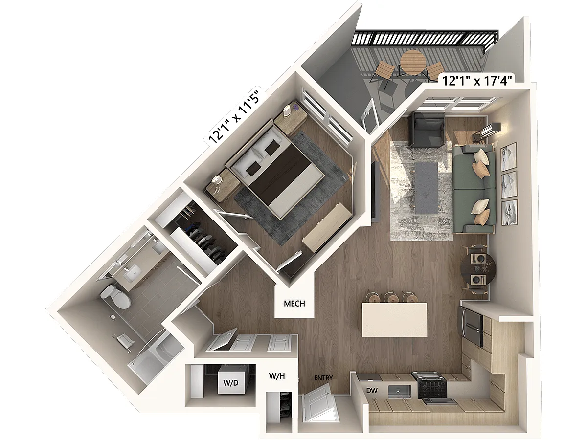 Floor plan A4m2-Base