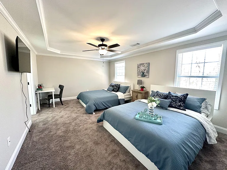 Spacious master bedroom