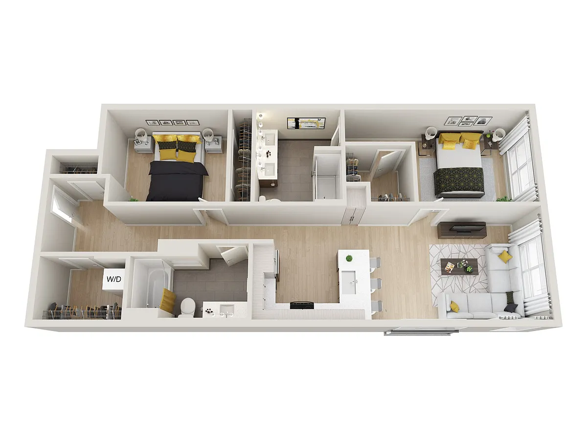 Floor plan 2X2 E