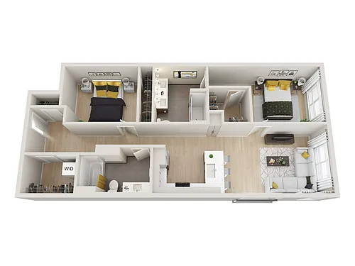 Floor plan 2X2 G
