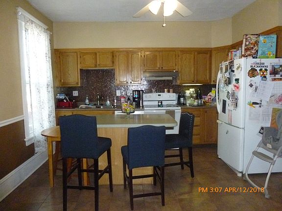 Kitchen opens to back deck, 