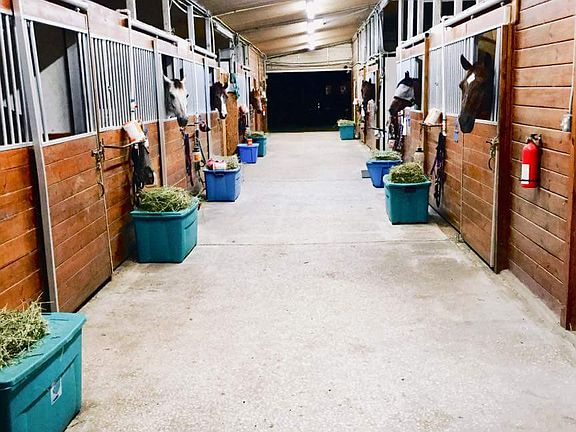 Left side barn aisle