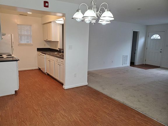 Kitchen and Living, 1/2 bath by front door