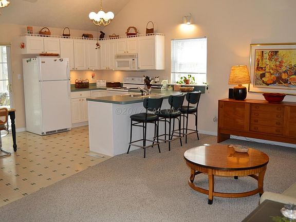 Living area and kithchen from front door