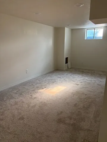 Family area in basement