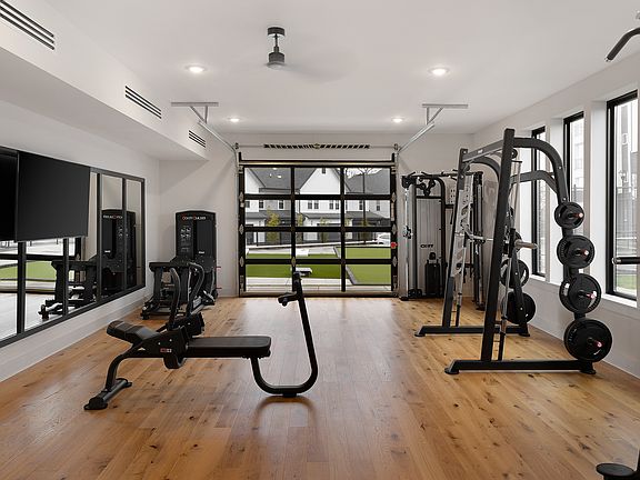 Unleash your fitness potential in this state-of-the-art apartment gym.