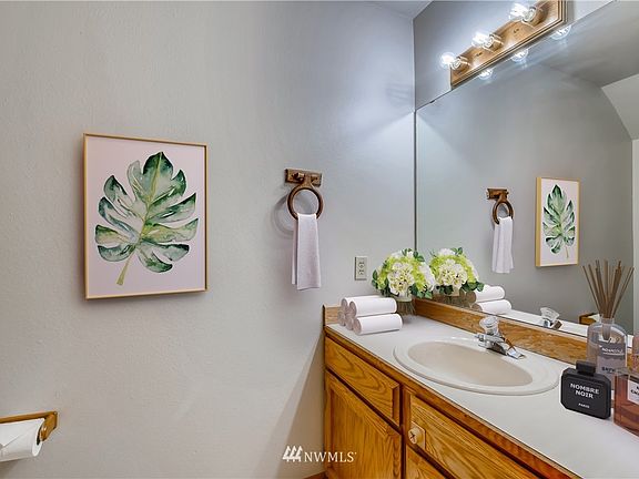 Powder room conveniently located on main floor.