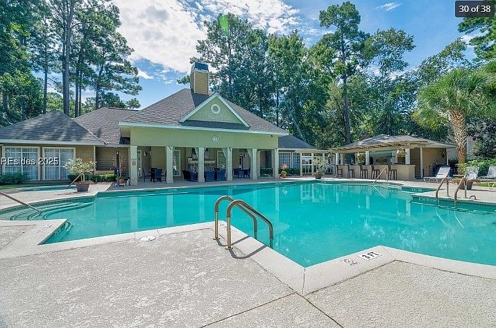 Best pool, hot tub, outdoor kitchen and lounge on the island