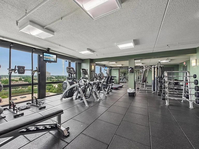 Modern fitness center