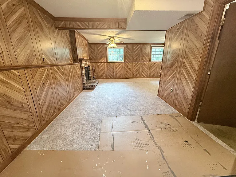 cardboard is to protect the new carpet.