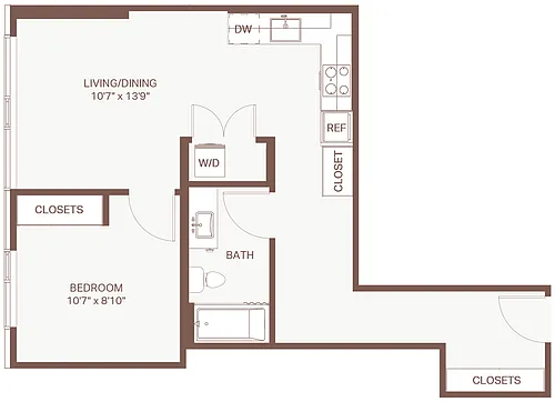 Floor plan 1x1 C23 Olympic
