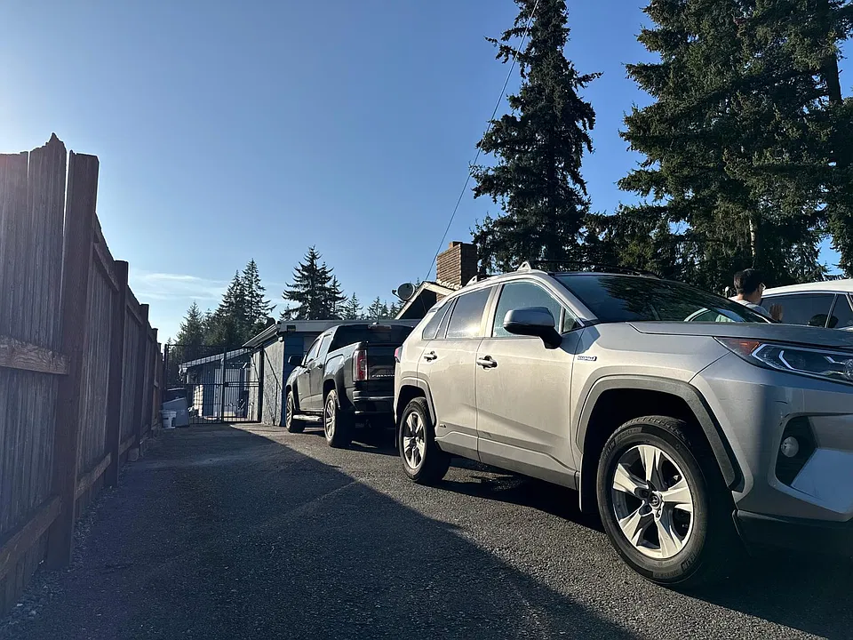 Designated parking on driveway for all units; two parking spaces for unit #1
