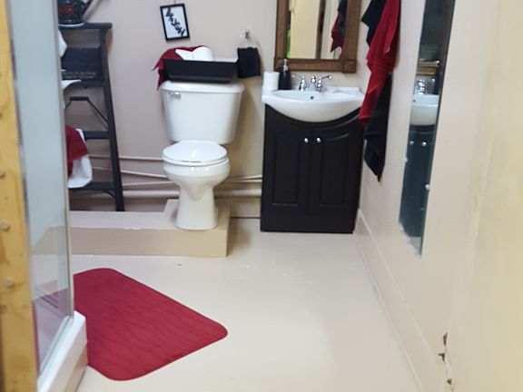 Basement bathroom