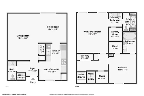 Floor plan Townhome-Deluxe