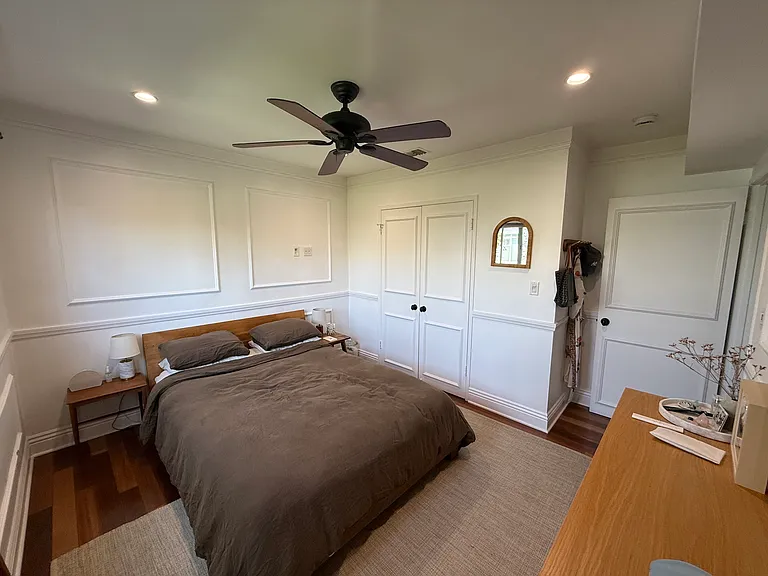 Primary bedroom. Fits king sized bed and side tables and armoire