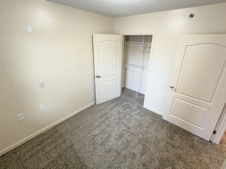 Bedroom with large closet