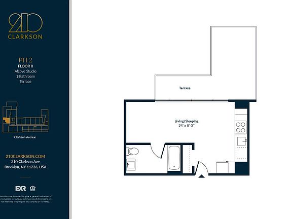 2nd image of 210 Clarkson Ave #802