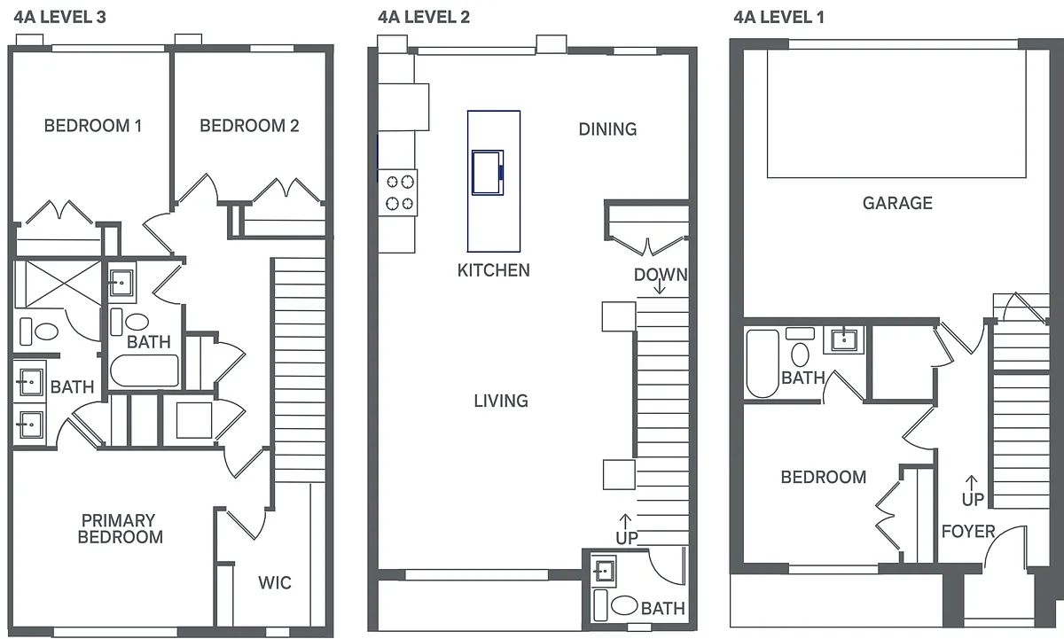 Floor plan 4A Townhome