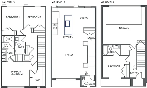 Floor plan 4A Townhome