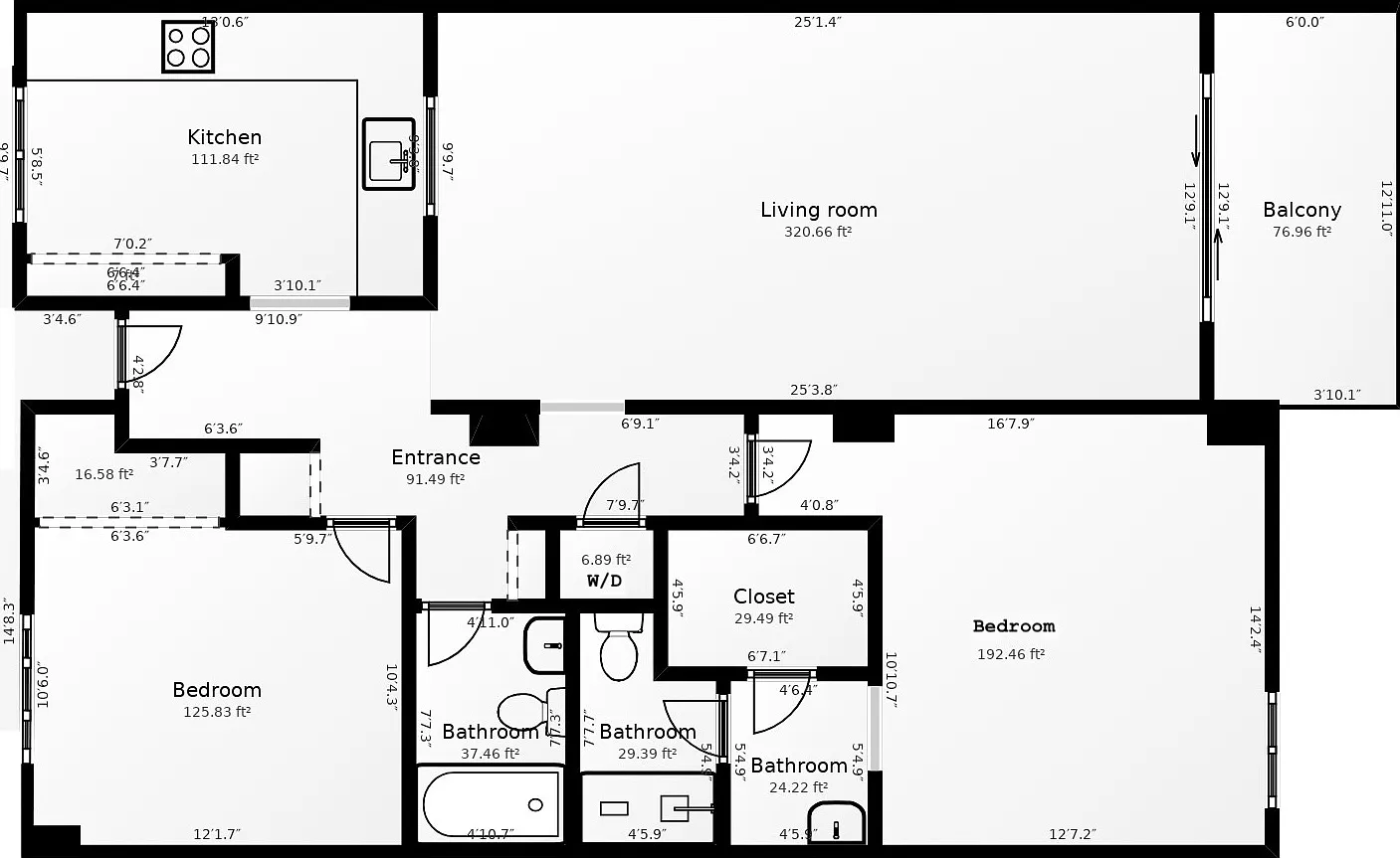 2 bed, 1300 sqft, $2,599 — Photo 2