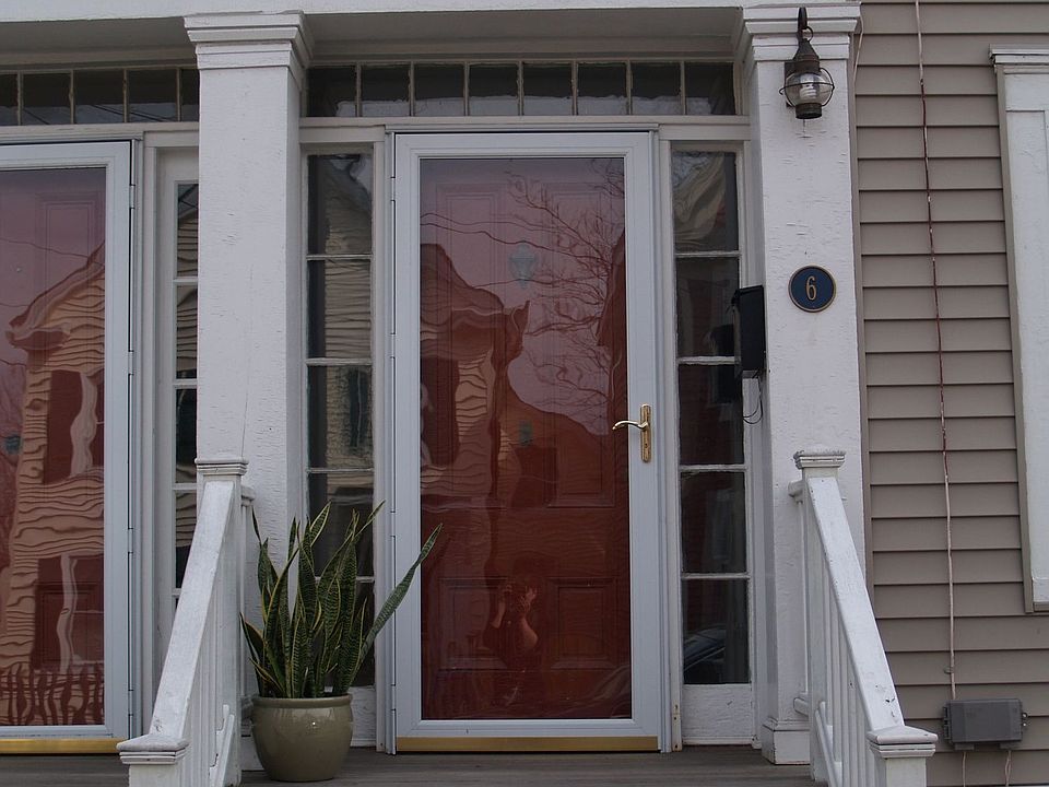 Great red door with original door bell!